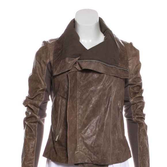 Rick Owens Leather Jacket - Picture 2 of 7